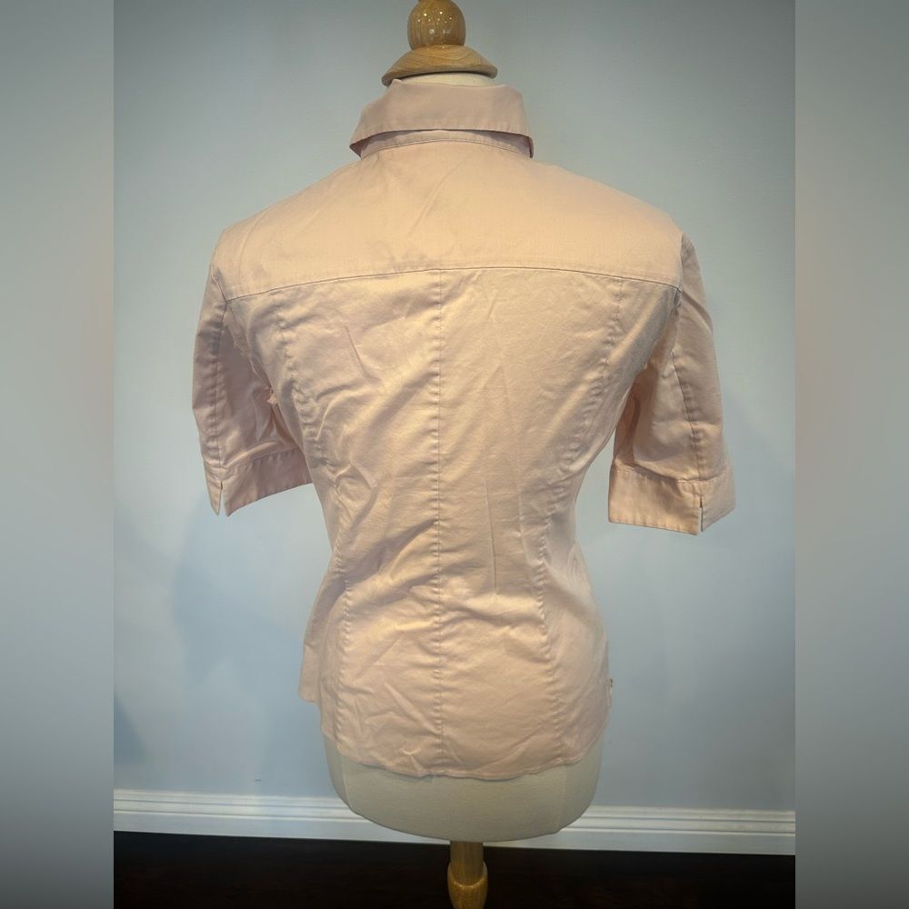 Hugo Boss Women's Light Pink Collar Bouse Size 8 - Picture 6 of 10